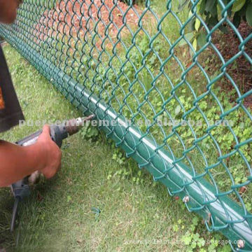 Plastic Coated Chain Link Fence (preço competitivo)